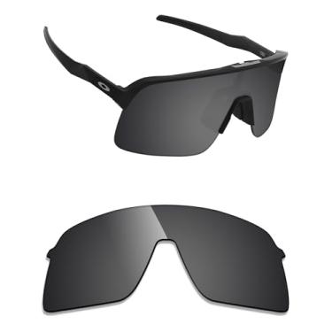 Imagem de Alphax Lentes de reposição Stealth pretas não polarizadas para óculos de sol Oakley Sutro Lite OO9463
