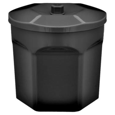 Imagem de Lixeira Marbie Com Tampa Multiuso Versátil Moderna 6 Litros