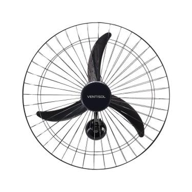 Imagem de Ventilador Ventisol Oscilante New De Parede 60cm Preto 127V