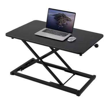 Imagem de Raathionty Conversor de mesa de pé ajustável em altura, suporte de teclado de computador para desktop, suporte de teclado para suporte de mesa, estações de trabalho ergonômicas para escritório em casa