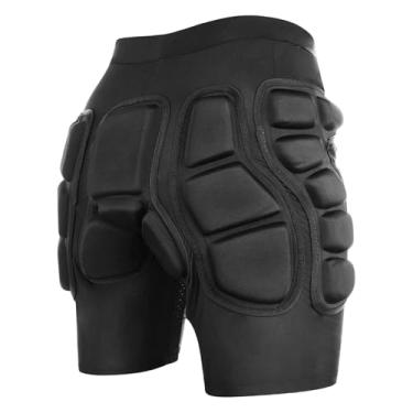 Imagem de KiBcsLic Shorts acolchoados, equipamento de proteção para quadril, protetor de cóccix masculino, protetor de skate, proteção contra impactos para esqui, Xxl