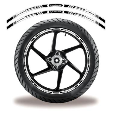 Imagem de Friso De Roda Adesivo Refletivo Moto Yamaha Lander Preto Preto