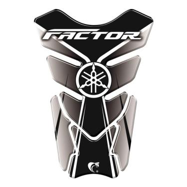 Imagem de Protetor De Tanque Adesivo Moto Yamaha Factor Preto Preto