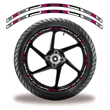 Imagem de Adesivo Refletivo Friso Roda Moto Yamaha Rosa Lilás 1