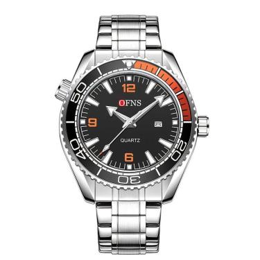 Imagem de Relógio De Aço Inoxidável Masculino - Design Elegante Para Negócios Preto