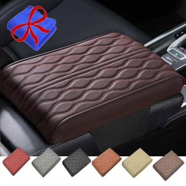 Imagem de Almofada de caixa de apoio de braço de carro de algodão com memória (estilo universal), almofada de caixa de apoio de braço de carro de esponja (estilo universal), almofada de caixa de apoio de braço