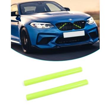 Imagem de Acabamento de grade frontal F30, inserções de grade de suporte M-Sport V acabamento listrado compatível com BMW Série 3 Série 4 F30 F32 320 328i 330 335 428 435 inserções de grade frontal 2 peças