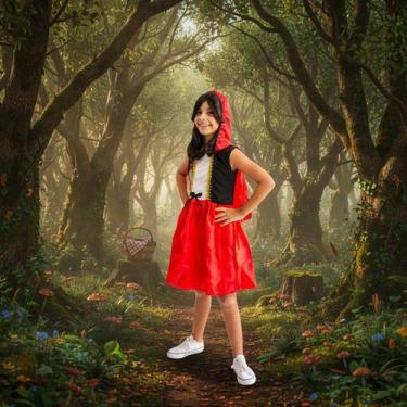 Imagem de Fantasia Infantil Chapeuzinho Vermelho Lobo Mau - Pequenos Encantos Ba