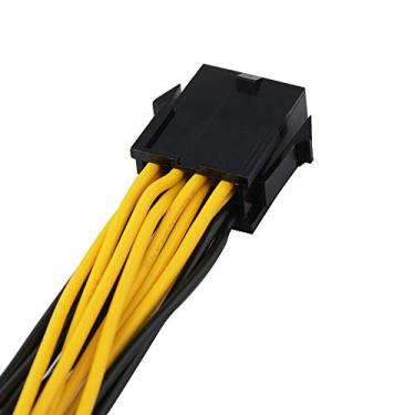 Imagem de Generic Cabo de Placa Gráfica 8P Fácil de Instalar 1 para 2 Design Adequado para Organização Interior de Computador, Adequado para Link de Fonte de Alimentação Gráfica