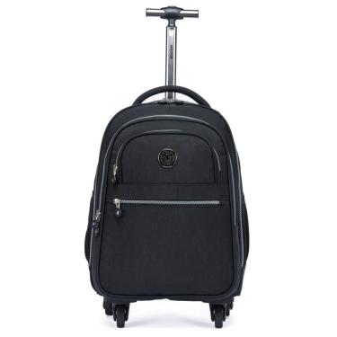 Imagem de Mochila de Rodinha Feminina Adulto Trabalho Faculdade Espaçosa Resistente 20 Litros-Feminino