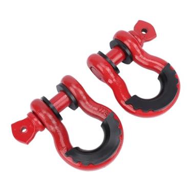 Imagem de Garosa Manilha D de Aço Forjado, 2 Peças, Capacidade de 4.75 Toneladas Com Pino Rosqueado para Guincho de Recuperação Off-road, Cinta de Reboque, Reboque de Caminhão Suv