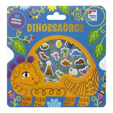 Imagem de Livro - Livro com Adesivos Fofinhos: Dinossauros