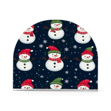 Imagem de Porta-guardanapos de boneco de neve de Natal para mesas - Porta-guardanapos para cozinha, porta-guardanapos de mesa, porta-guardanapos de coquetel, porta-guardanapos de papel350