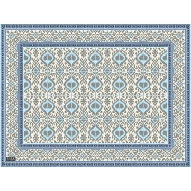 Imagem de Conjunto de 2 ou 4 jogos americanos resistentes ao calor - Design exclusivo de um artista europeu - Protege a mesa de pratos quentes e arranhões. Ikat 3291