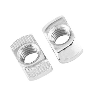 Imagem de Ymiko Porca Ranhura T Com Cabeça de Martelo, Aço Carbono Niquelado, para Perfis de Extrusão de Alumínio (Padrão europeu tipo 30-M6*16,5 * 8)