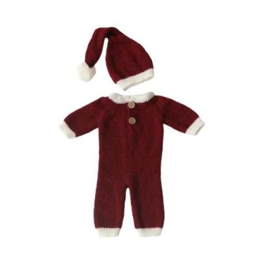 Imagem de Macacão De Natal Para Bebê Recém-Nascido Acessórios Para Fotografia Es