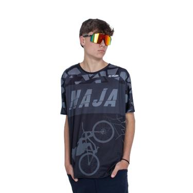 Imagem de Camiseta Masculina HUPI Bike Naja Preto/Grafite