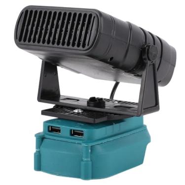 Imagem de aqxreight Aquecedor de Ambiente Portátil, 2 Configurações de Temperatura 55-85 ℃ Com Portas USB Duplas para Bateria de íon de Lítio BL1850, Operação Silenciosa para Quarto de Dormitório