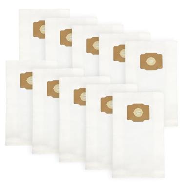 Imagem de Pacote com 10 sacos de aspirador centrais de substituição para Beam, Electrolux, Kenmore 50500, Eureka, Nilfisk, Husky, Mastercraft, Star-Brute sacos de filtro de pano não tecido para sistemas de