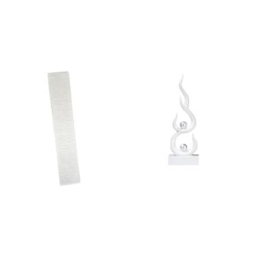 Imagem de Whtkoph Abajur de Chão para Sala de Estar com Figura Abstrata de de Fogo em Resina, Escultura Moderna, Peça Artesanal para Ou Escritório.