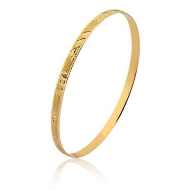 Imagem de Pulseira Bracelete Meia Cana Egípcia Ouro Puro 10k M8 - MAEHLER Arte E
