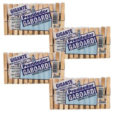 Imagem de Prendedor De Madeira Para Varal Pregador ou Artesanato Grande Com 12UN