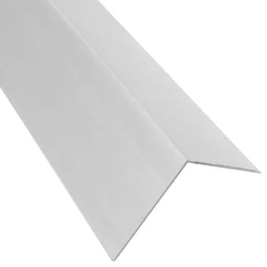 Imagem de Kit 3 Cantoneira Perfil Parede em L De 1 Polegada 25x25mm X 1 Metro Alumínio(Branco)