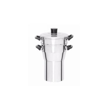 Imagem de Cuscuzeiro de Alumínio com Peneira Interna e Tampa