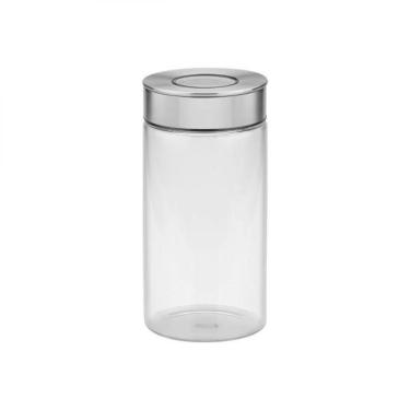 Imagem de Pote de Vidro Tramontina com Tampa de Aço Inox 10 Cm 1,4 L
