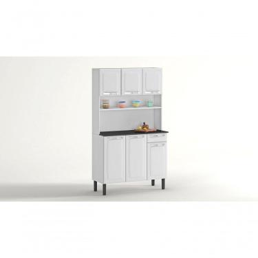 Imagem de Armário De Cozinha 6 Portas 1 Gaveta Rose - Itatiaia