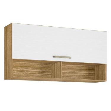 Imagem de Armário Suspenso Com 2 Nichos Skin Freijó Supremo