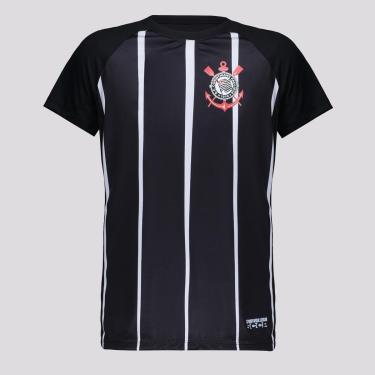 Imagem de Camisa Corinthians Infantil Listrada  Masculina-Masculino