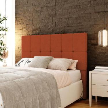 Imagem de Cabeceira Casal 140cm Linea Boucle Estofada Design Moderno para Quarto