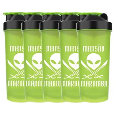 Imagem de Kit 5X Coqueteleira Diabo Verde Mansão Maromba - 600ml Verde - FTW-Masculino