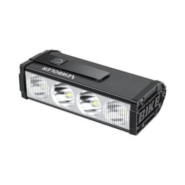 Imagem de Lanterna Frontal Recarregável Para Bicicleta 10000mAh 8 LED 10000LM, A