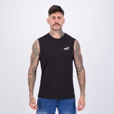 Imagem de Camiseta Puma Ess No. 1 Sleeveless Masculina, Preto, GG