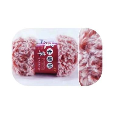 Imagem de Cachecol De Lã Grossa Imitando Pele De Mink 100g Com Forro De Pelúcia 