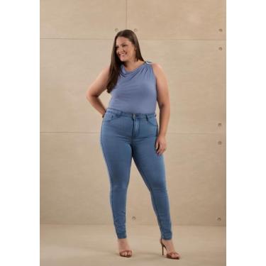 Imagem de Calça Jeans Plus Size antidesgate Fit For Me Lunender J3532, Jeans, M 