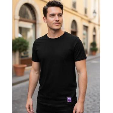 Imagem de Camiseta Básica de Algodão Pandesivo, Preto, GG
