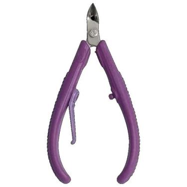 Imagem de Alicate de Cutícula Enox Roxo Soft Aço Inox - Belliz