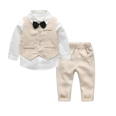 Imagem de Terno Social Infantil Menino Conjunto Roupa Festa Casamento - JUJUBA, 