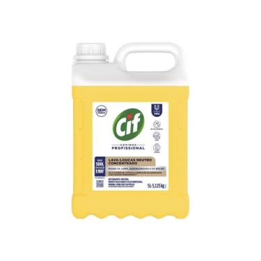 Imagem de LavaLouças Neutro Cif 5L Profissional Concentrado Sem Perfume Rende 50