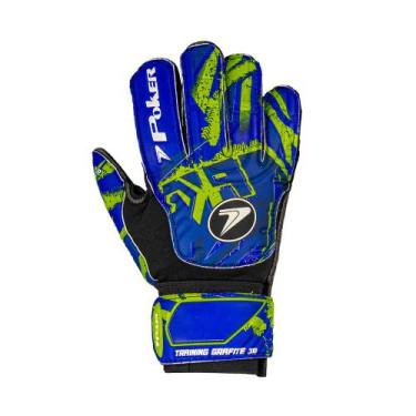 Imagem de Luva de Goleiro Infantil Poker Training Azul/verde, Azul, Verde, 6