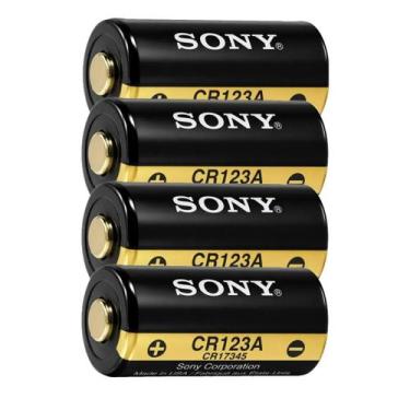 Imagem de 4x Pilha Bateria Sony Cr123a 3v Cr17345 Cr-123a Cr123