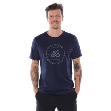 Imagem de Camiseta Go Bike Casual Ciclismo  Estilos Azul-Masculino
