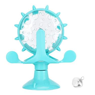 Imagem de GLOGLOW Brinquedo de vazamento de comida de gato, quebra-cabeça interativo de distribuição de guloseimas de moinho de para filhotes de gatinho alimentação lenta com ventosa – jogo de atividades