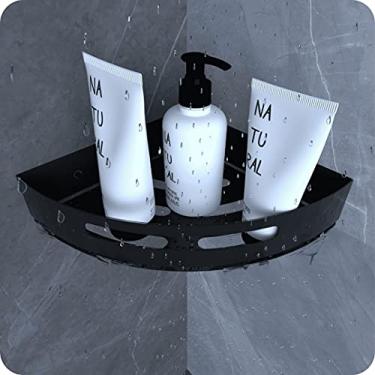 Imagem de Suporte Porta Shampoo Para Banheiro De Canto Inox Preto