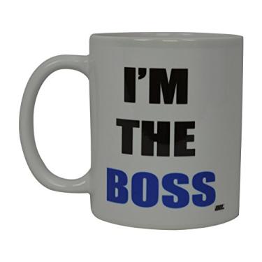 Imagem de Caneca de café Best Funny Husband Wife I'M the Boss Novelty Cup Wife Great Gift Idea For Men or Women Married Couple Spouse Lover or Partner (Boss)