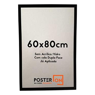 Imagem de Moldura 60x80cm – Sem acrílico PS - Cola Dupla Face Cor: Preta