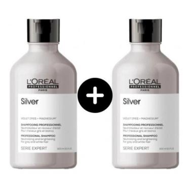 Imagem de Kit Lóreal Shampoo Com 2 Unidades Silver 300 Ml